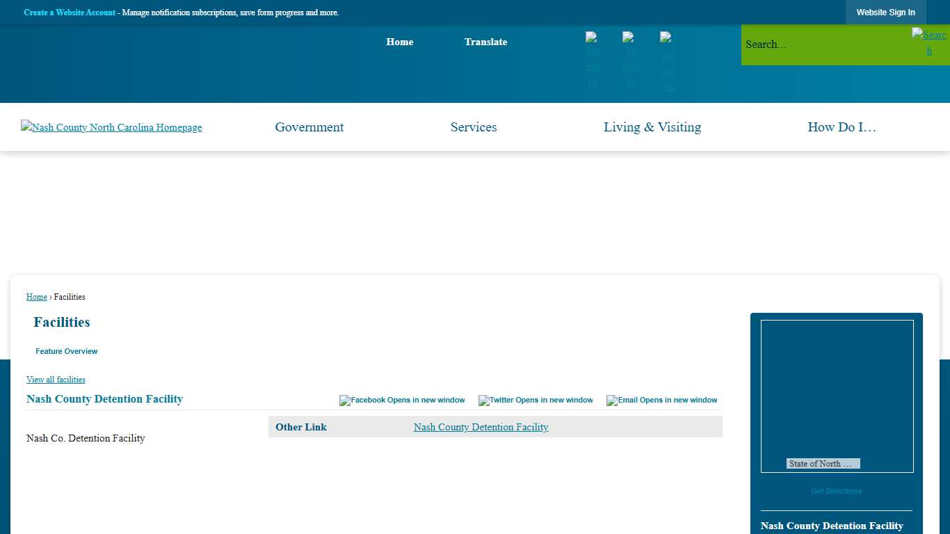 Facilities • Nash County, NC • CivicEngage